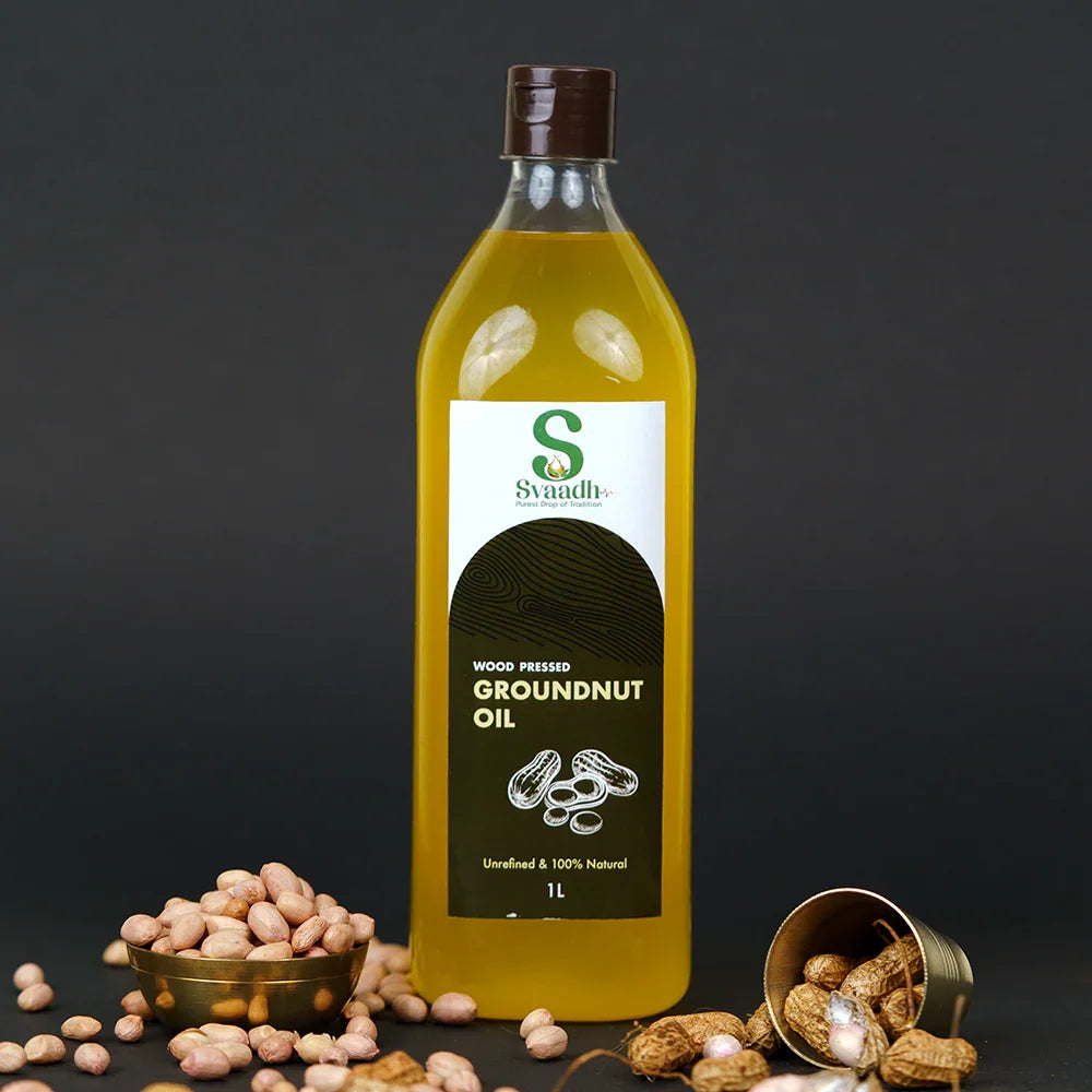 Wood-Pressed Groundnut Oil