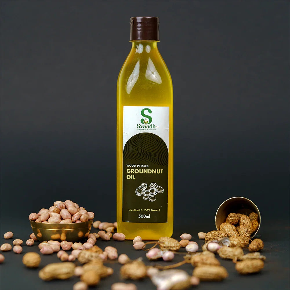 Wood-Pressed Groundnut Oil