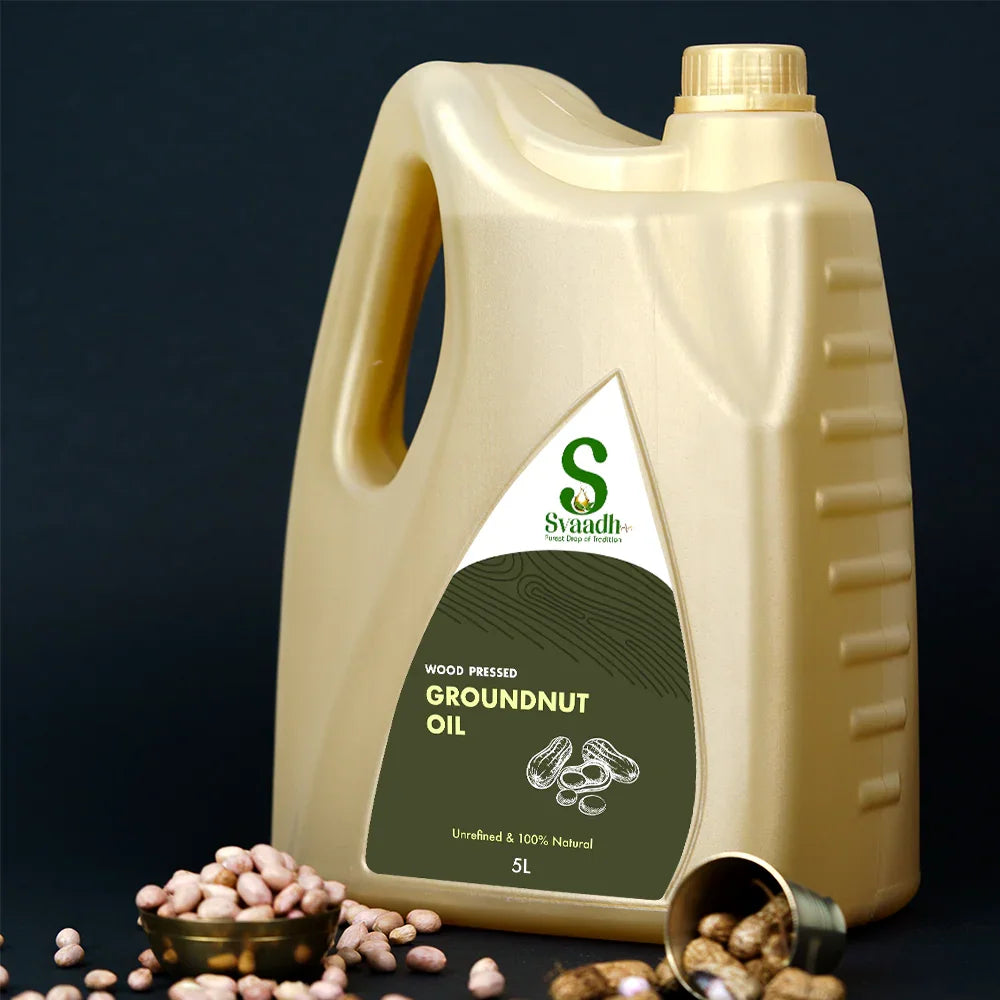 Wood-Pressed Groundnut Oil