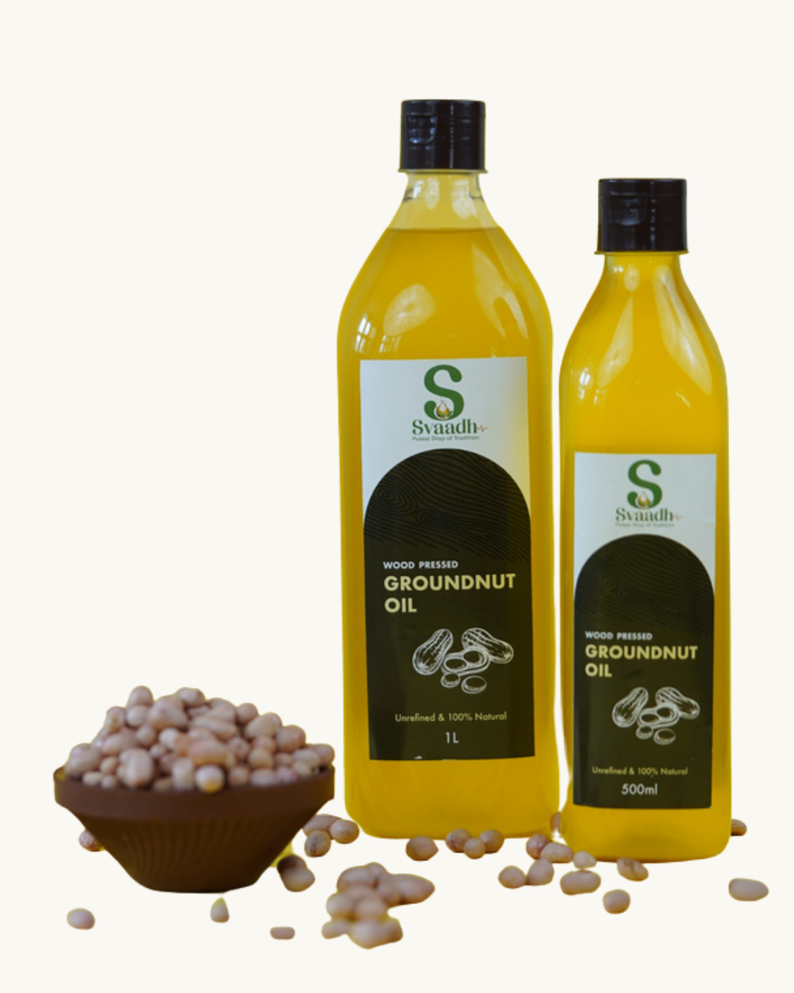 Wood-Pressed Groundnut Oil
