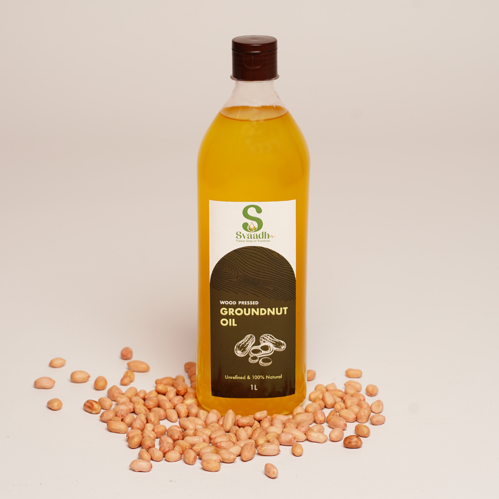 Wood-Pressed Groundnut Oil