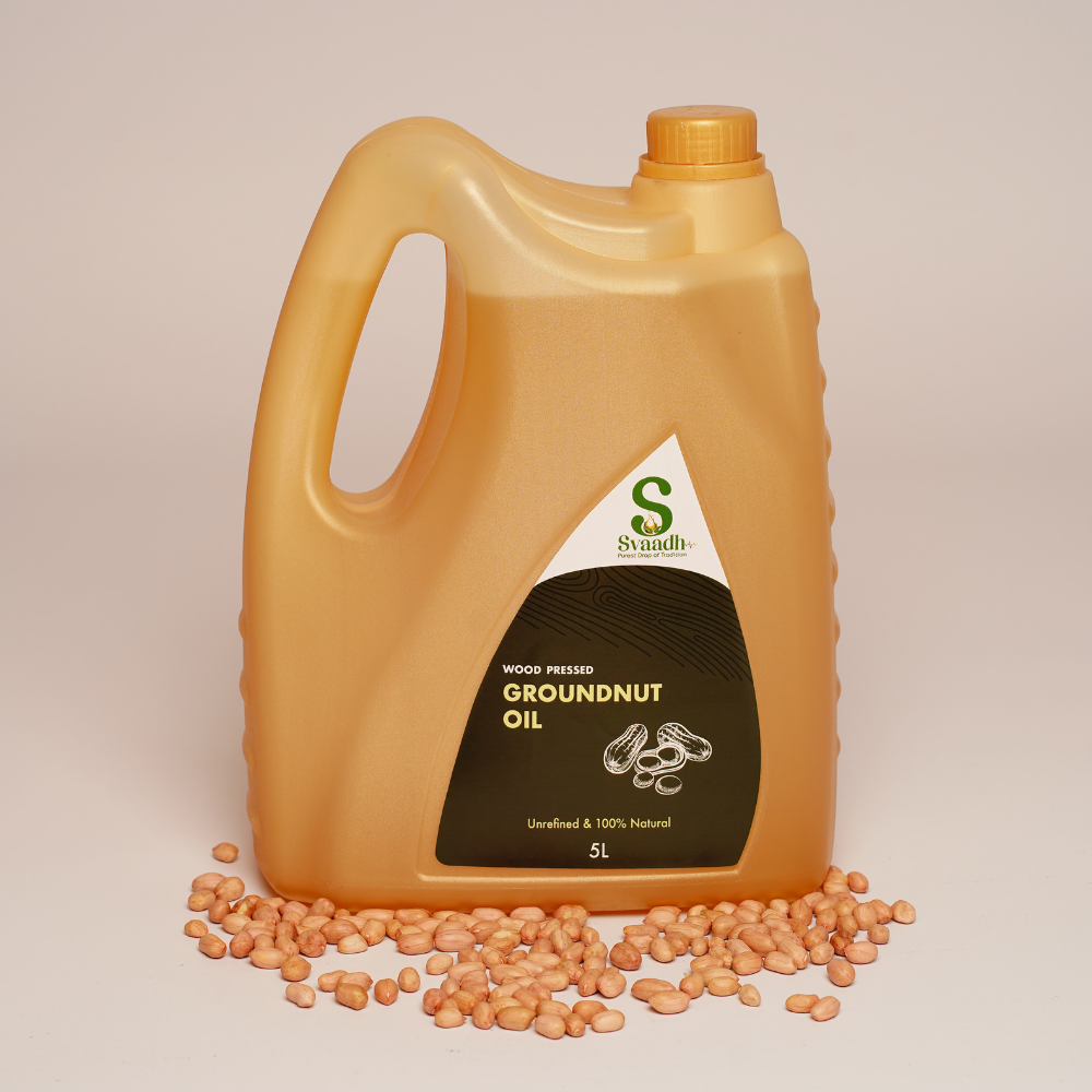 Wood-Pressed Groundnut Oil