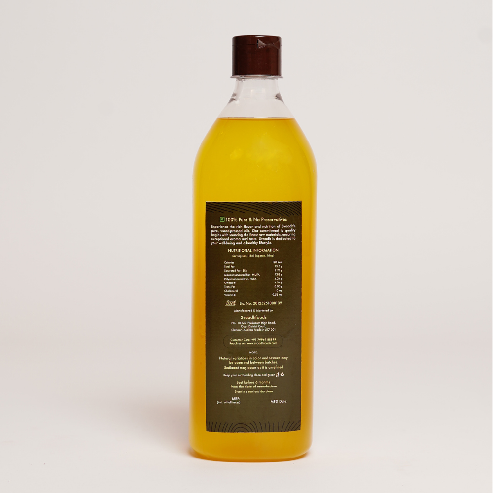 Wood-Pressed Groundnut Oil