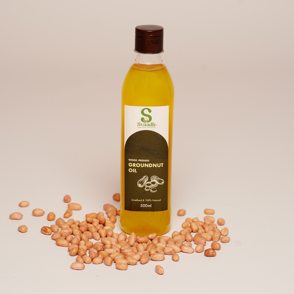 Wood-Pressed Groundnut Oil